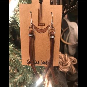 Leather earrings